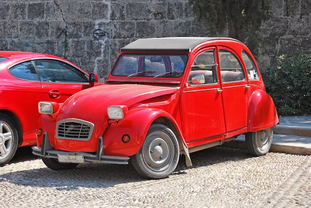 Small red car